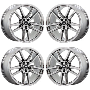 20x11 Ford Mustang GT500 PVD Chrome wheels rims Factory OEM set 4 10278 10279