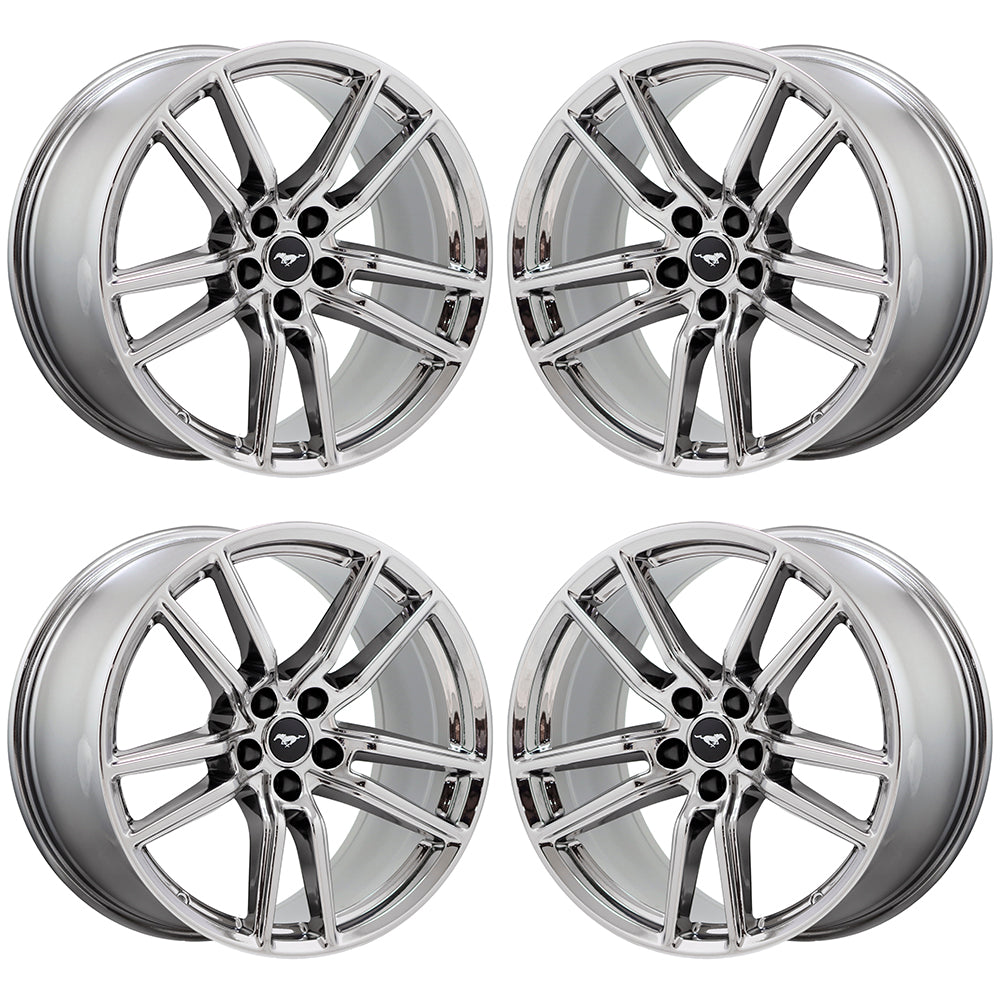 20x11 Ford Mustang GT500 PVD Chrome wheels rims Factory OEM set 4 10278 10279