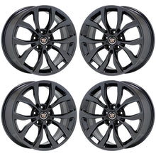 Load image into Gallery viewer, 18x8&quot; 18x9 Cadillac ATS Coupe Black Chrome wheels rims Factory OEM set 4704 4706
