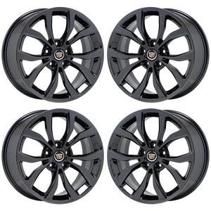 18x8" 18x9 Cadillac ATS Coupe Black Chrome wheels rims Factory OEM set 4704 4706