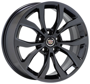 18x8 18x9 Cadillac ATS coupe Black Chrome wheels rims Factory OEM set ...