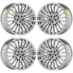 22x9.5 22x10.5 BMW X7 M50i PVD Chrome wheels rims 86537 86542 EXCHANGE