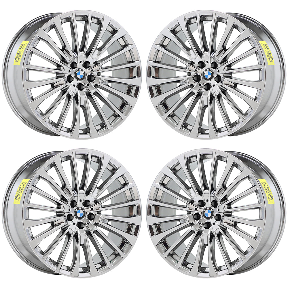 22x9.5 22x10.5 BMW X7 M50i PVD Chrome wheels rims 86537 86542 EXCHANGE