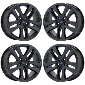 18" Ford Explorer Black Chrome wheels rims Factory OEM 2018 2019 set 10182