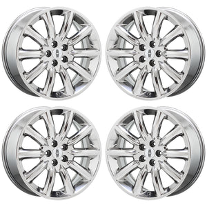 20" Lincoln MKT MKX PVD Chrome wheels rims Factory OEM set 3825 EXCHANGE