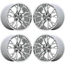 Load image into Gallery viewer, 19x10&quot; 20x12&quot; Corvette Z06 C7 PVD Chrome wheels OEM set 5734 5740 EXCHANGE
