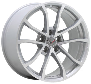 NEW 19x10" Corvette C7 GrandSport Machined Silver wheel rim Factory OEM 5542