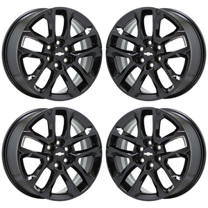 18" Chevrolet Blazer Black wheels rims Factory OEM set 5843