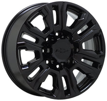 Load image into Gallery viewer, 20&quot; Chevy Silverado 2500 3500 Black wheels rims Factory OEM set 5957
