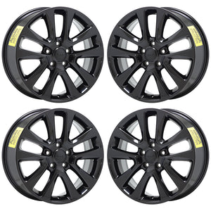 20" Jeep Grand Cherokee Altitude Gloss Black wheels rims OEM 9157 9168 EXCHANGE