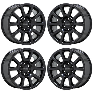 20" GMC Sierra Yukon 1500 Black wheels rims Factory OEM set 4 5699 EXCHANGE