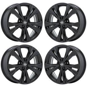 18" Nissan Rogue Black wheels rims Factory OEM set 4 62747