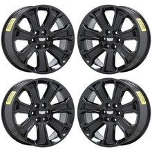 Load image into Gallery viewer, 22&quot; Cadillac Escalade Black wheels rims Factory Original OEM set 4 CK163 5665
