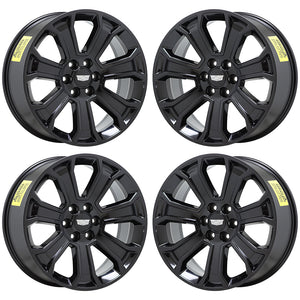 22" Cadillac Escalade Black wheels rims Factory Original OEM set 4 CK163 5665