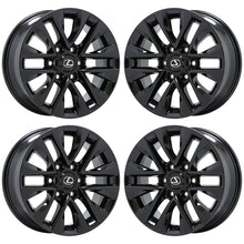 Load image into Gallery viewer, 18&quot; Lexus GX460 Gloss Black Wheels Rims Factory OEM Set 74297 EXCHANGE
