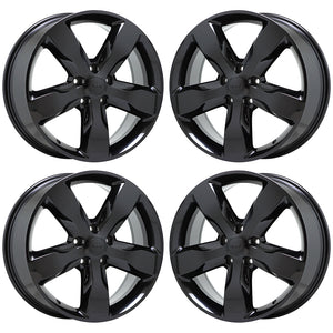 20" Jeep Grand Cherokee Black wheels rims Factory OEM set 9107 EXCHANGE