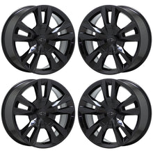 Load image into Gallery viewer, 22&quot; Silverado 1500 Suburban Tahoe Black wheels rims OEM GM set 4 5620 EXCHANGE
