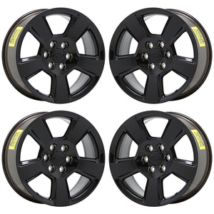 20" Chevrolet Silverado GMC Sierra 1500 Black wheels Factory OEM 5652 EXCHANGE