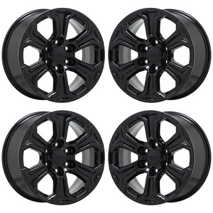 18" GMC Sierra Yukon 1500 Truck black wheels rim OEM 2019 2020 set 5910 EXCHANGE