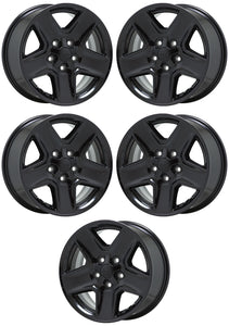 17" Jeep Wrangler Gladiator 2007-2023 Black wheels rims Factory OEM set 5 9235