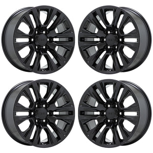 EXCHANGE 20" GMC Sierra Yukon 1500 Black wheels rims Factory OEM set 5917
