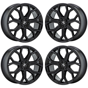 21x9.5 BMW X5 X7 Gloss Black wheels rims Factory OEM set 4 86533 EXCHANGE