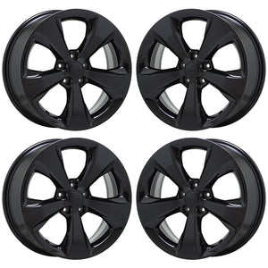 18" Jeep Cherokee Black wheels rims Factory OEM 2015-2023 set 9159