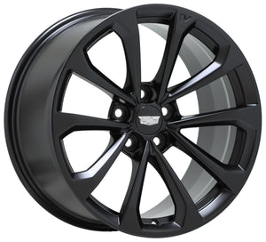 18" Cadillac ATS-V Sedan Satin Black wheels rims OEM set 4766 4770 EXCHANGE