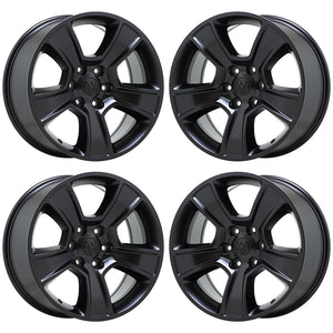 20" Dodge Ram 1500 Truck Satin Black wheels rims Factory OEM set 2676