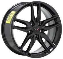 Load image into Gallery viewer, 20x10 Corvette C7 Z51 Black wheel rim Factory OEM rear 20&quot; 5641
