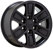 Load image into Gallery viewer, 17&quot; GMC Sierra Yukon Silverado 1500 Gloss Black wheels rims Factory OEM set 5654
