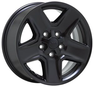 17" Jeep Gladiator Satin Black wheels rims Factory OEM 9235 set 5 EXCHANGE