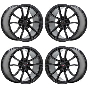 19x10" 20x12" Corvette C7 GS Black wheels rims Factory OEM 5542 5543