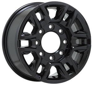 17" GMC Sierra Silverado 2500 3500 SRW Black wheels rims Factory 5948