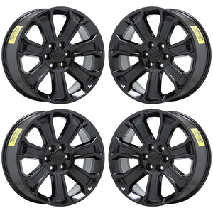 22" Sierra SIlverado 1500 Truck Black wheels rims Factory OEM GM CK163 set 5665