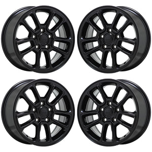 17" Jeep Grand Cherokee Black wheels rims Factory OEM set 9178