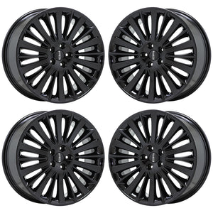 19" Lincoln MKZ Black wheels rims Factory OEM set 4 3955