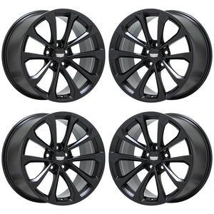 18" Cadillac ATS-V Coupe Satin Black wheels rims OEM set 4766 4768 EXCHANGE