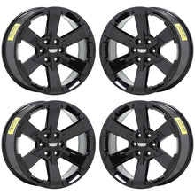 Load image into Gallery viewer, 22&quot; Escalade Silverado SIerra Black wheels rims Factory OEM CK162 GM set 5662
