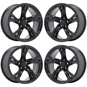 20x8.5" 20x9.5" Chevrolet Camaro RS Satin Black wheels rim Factory set 5874 5878