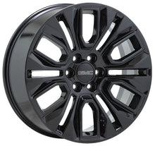 Load image into Gallery viewer, 22&quot; GMC Sierra Denali 1500 Yukon Black Wheels Rims Factory OEM Set 5943
