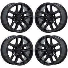 Load image into Gallery viewer, 18&quot; Silverado Tahoe Suburban 1500 Truck Black wheels rims Factory OEM set 5912
