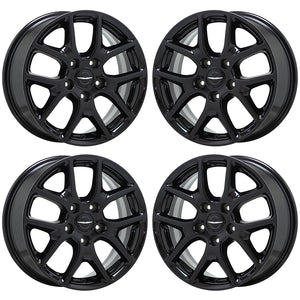 17" Chrysler Pacifica Gloss Black wheels rims Factory OEM set 2592 EXCHANGE