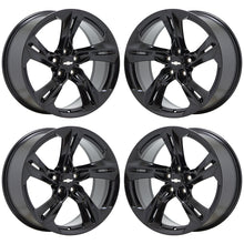 Load image into Gallery viewer, 20x8.5&quot; 20x9.5&quot; Chevrolet Camaro RS Black wheels rims Factory OEM set 5874 5878
