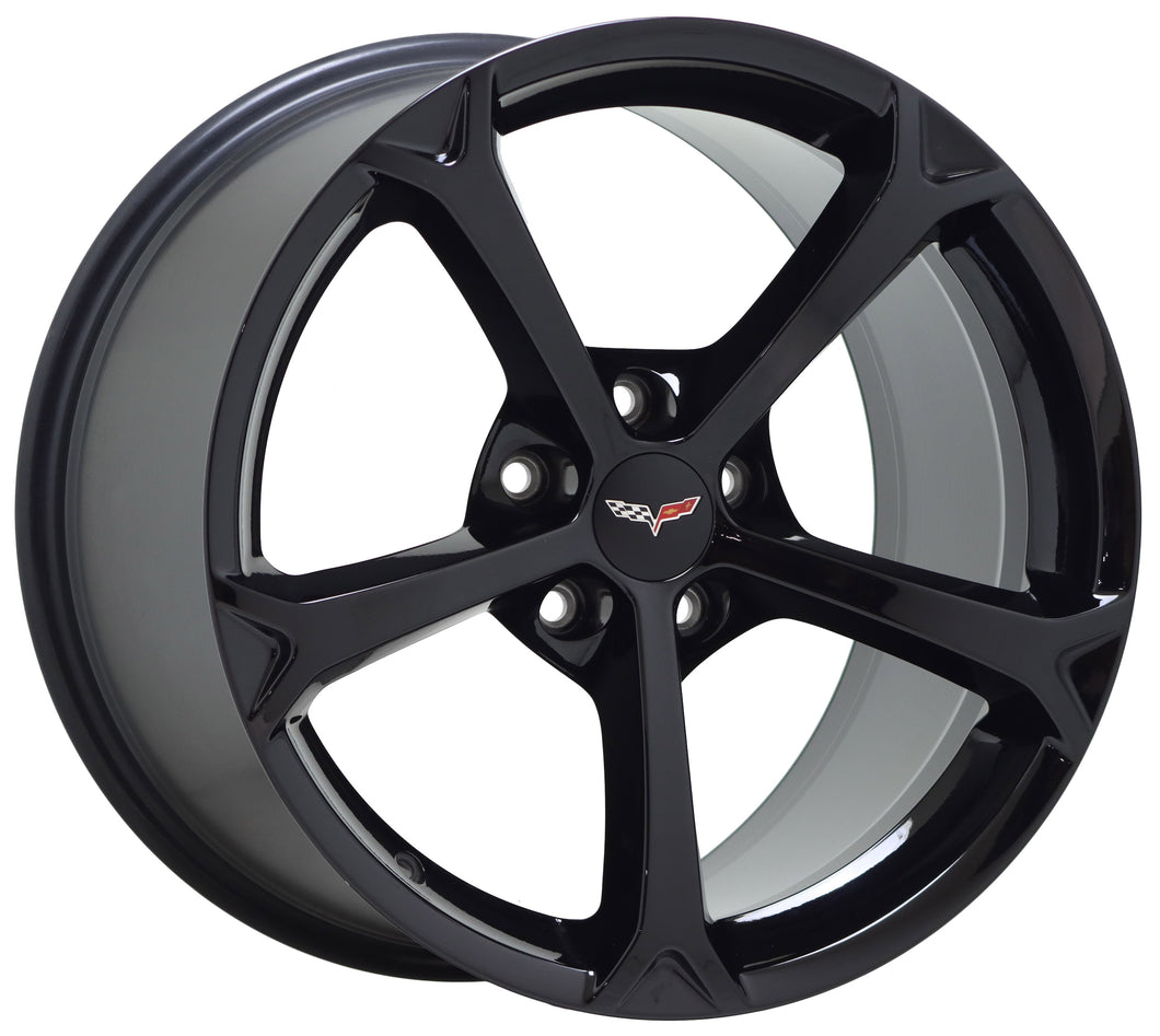 19x12 Corvette Grand Sport C6 Black wheel rim Factory OEM GM 19