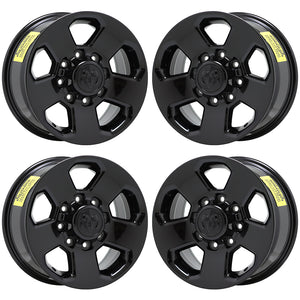 17" Dodge Ram 2500-3500 Truck Black wheels rims Factory OEM set 2498