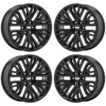 Load image into Gallery viewer, 22&quot; Chevrolet Silverado Tahoe Black wheels Factory OEM 5906 EXCHANGE
