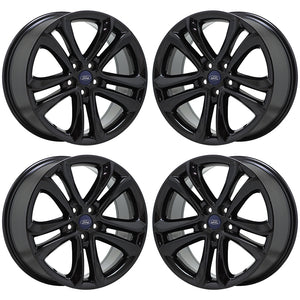 18" Ford Edge Black wheels rims Factory OEM set 10044 EXCHANGE