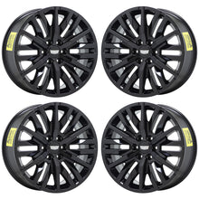 Load image into Gallery viewer, 22&quot; Cadillac Escalade Black wheels rims OEM set 5921 EXCHANGE
