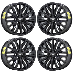 22" Cadillac Escalade Black wheels rims OEM set 5921 EXCHANGE